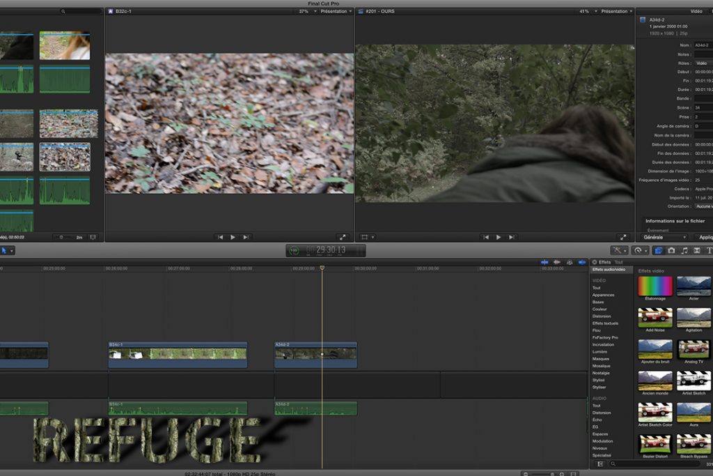 © Post-production d'un ancien projet : "REFUGE", annulé. 10/2016 - Nous soutenir