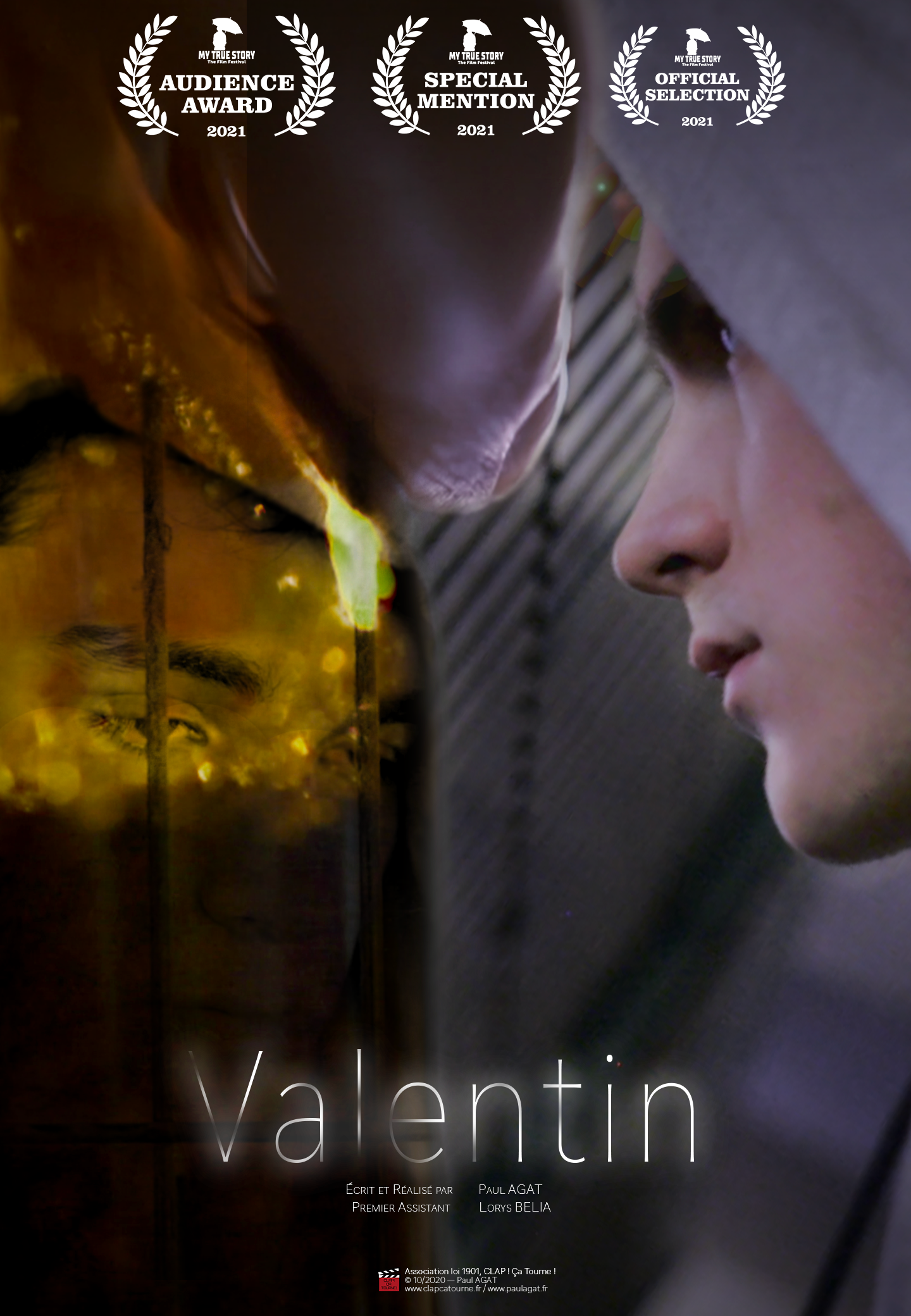 Poster de VALENTIN, récompensé au My True Story Film Festival, © 2021 - Paul AGAT